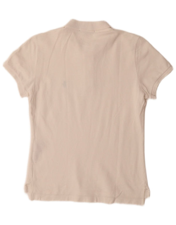 Męska koszulka polo Ralph Lauren Slim Fit, duża, biała, bawełniana