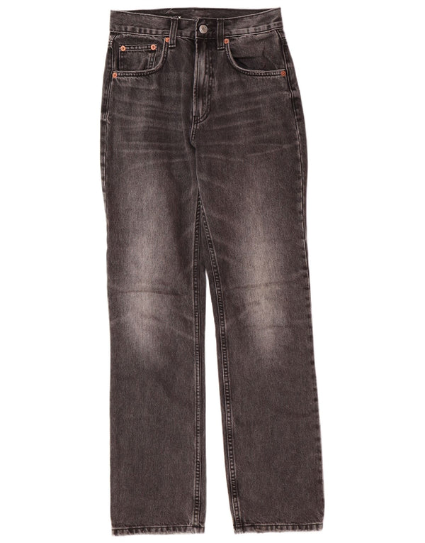 Damskie jeansy proste Zara o regularnym kroju EU 34 2XS W24 L30 Szary klasyczny