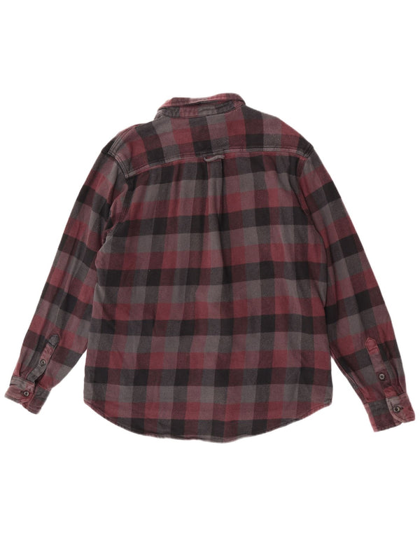 Męska koszula flanelowa Orvis XL w wielokolorową kratę, bawełniana