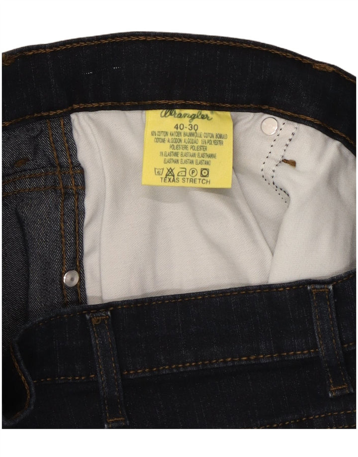 Męskie jeansy WRANGLER Texas Stretch Straight W40 L30 Granatowe, bawełniane