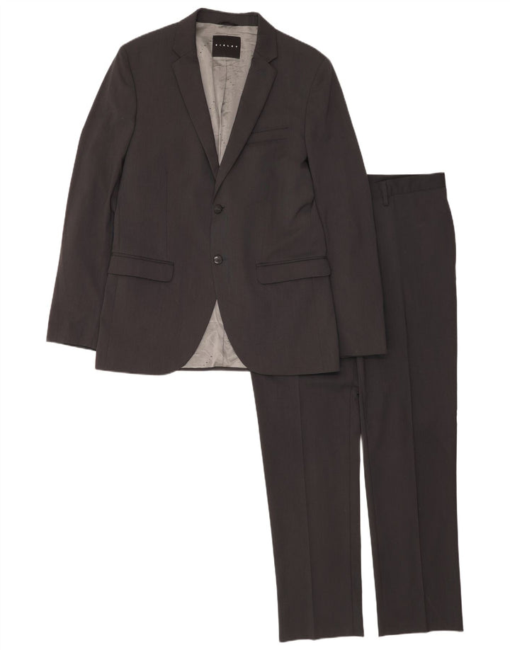 Dwuczęściowy garnitur męski Sisley IT 52 XL W36 L32 Szary poliester