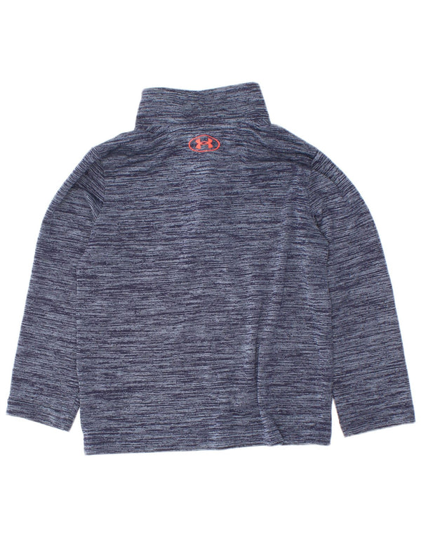 Top dla dziewczynki Under Armour z zamkiem 1/4, długim rękawem, 18-24 miesięcy, w niebieskie plamki