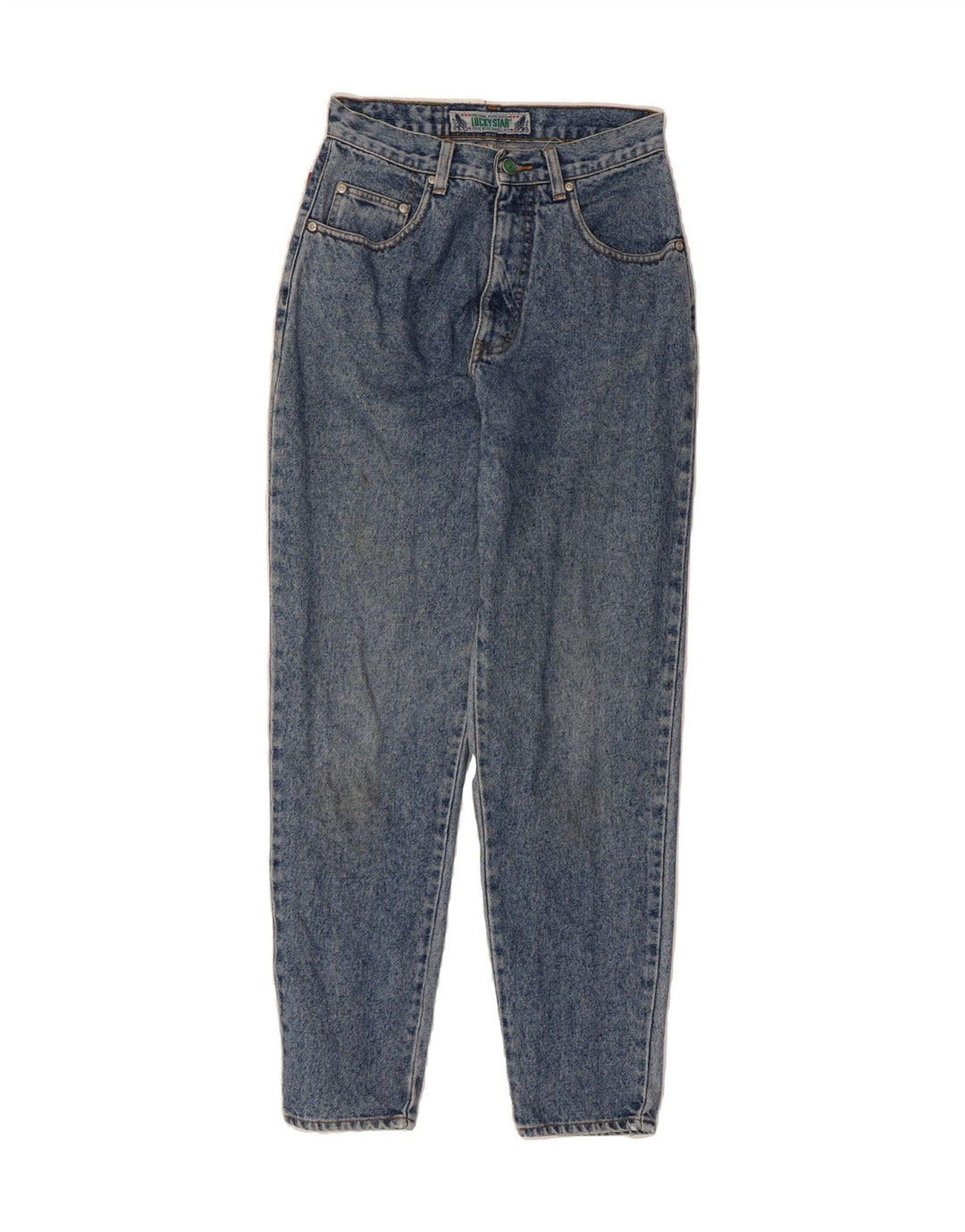 LUCKY STAR Womens Tapered Jeans W26 L30  Blue Vintage Lucky Star and Second-Hand Lucky Star from Messina Hembry 