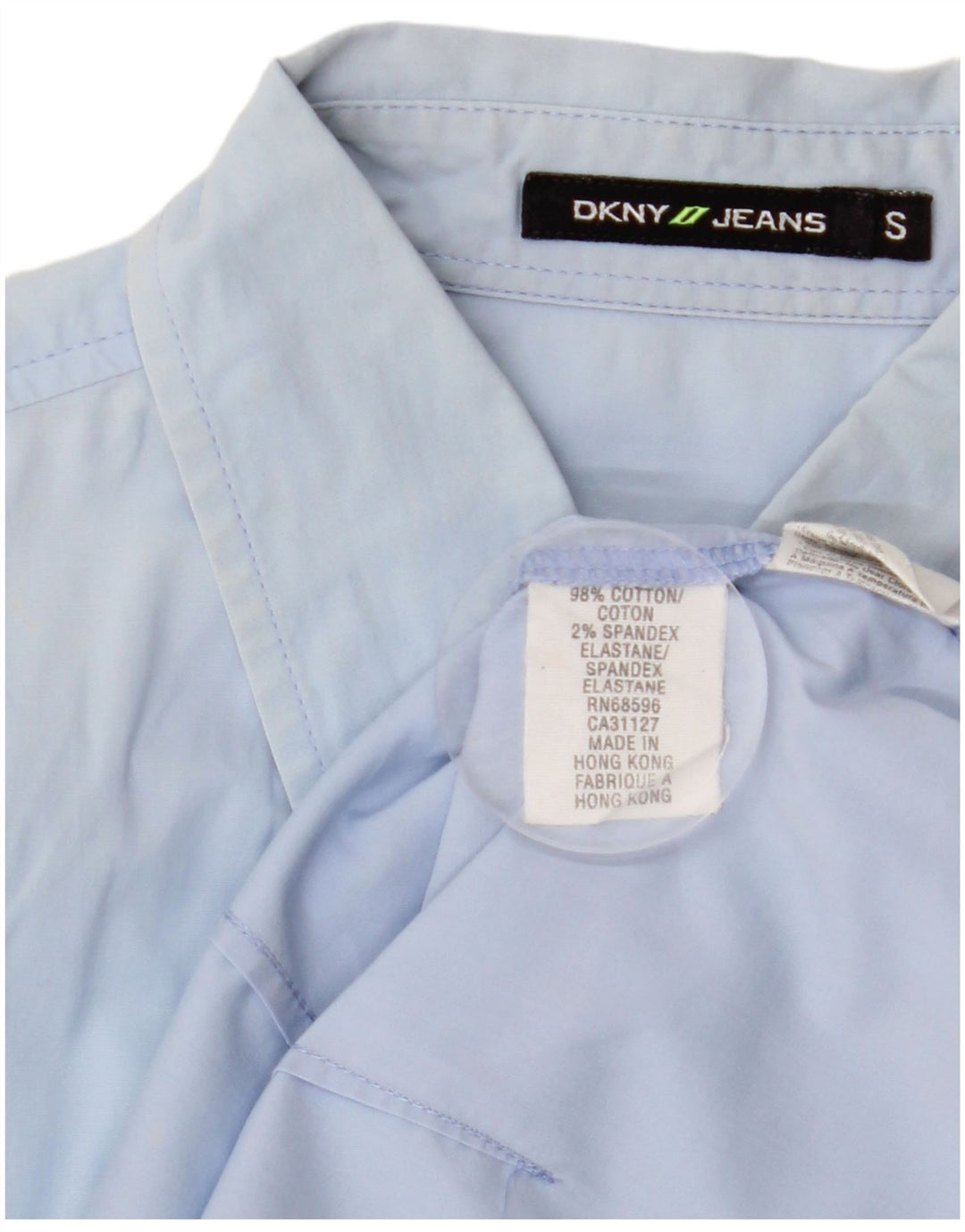 Koszula damska DKNY UK 10 Small, niebieska, bawełniana