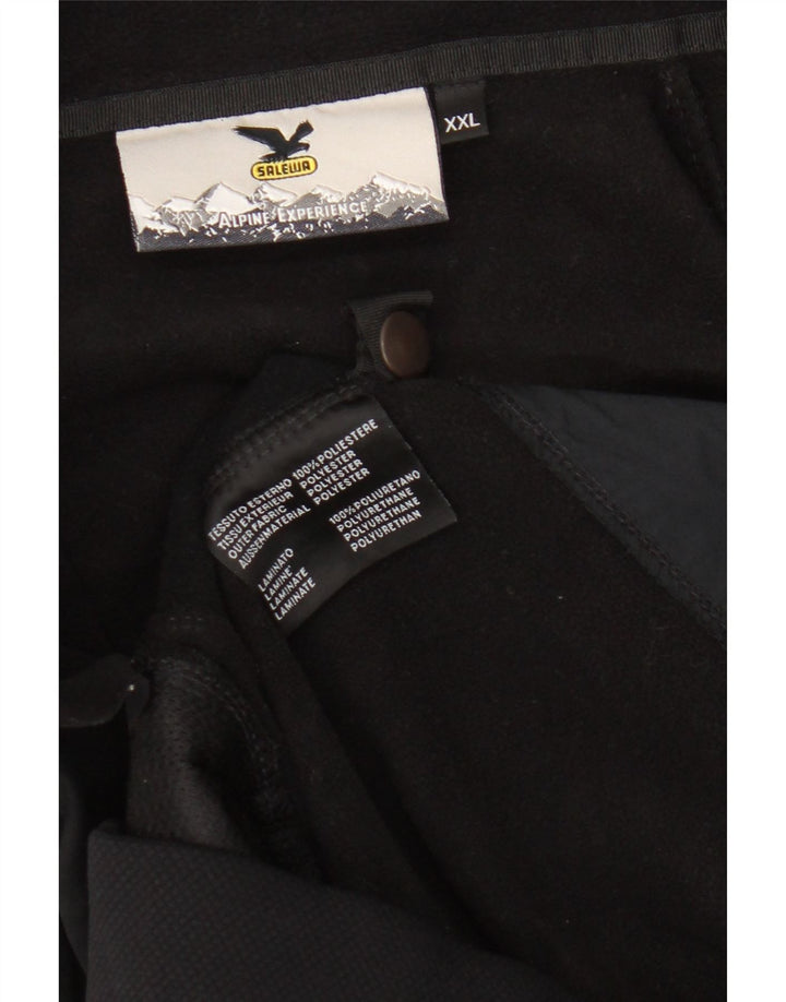 SALEWA Męska kurtka dresowa 2XL Czarny poliester