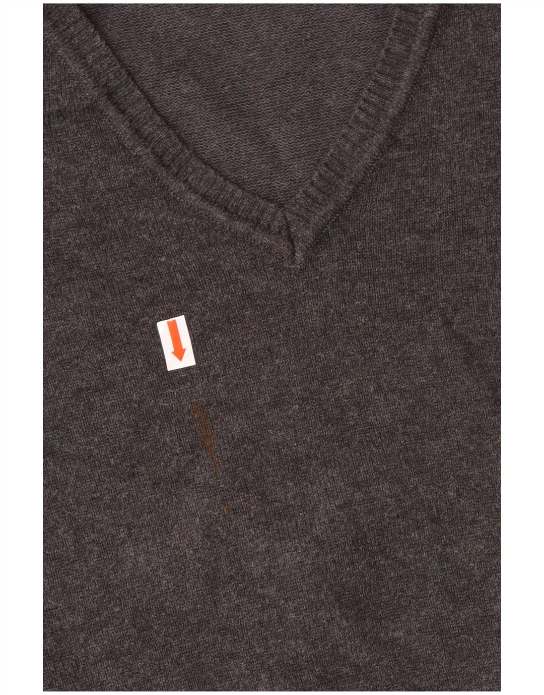 Zara Chłopięcy sweter z dekoltem w kształcie litery V, 7-8 lat, mały, szary, bawełniany