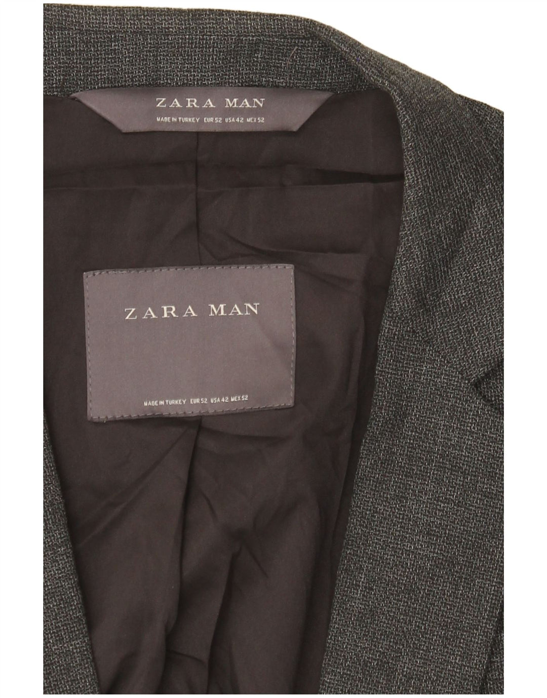 Męska marynarka Zara zapinana na 2 guziki EU 52 XL, szara