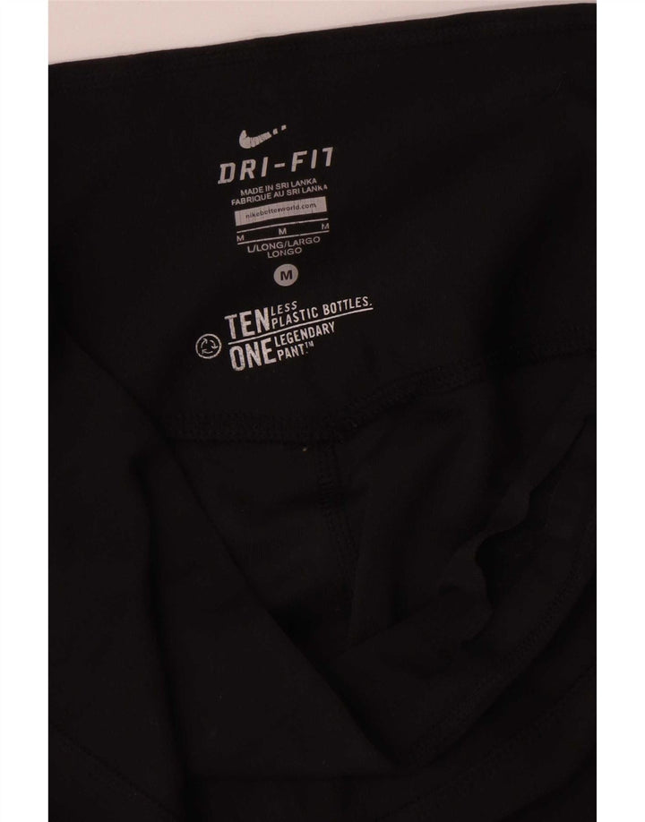 Damskie spodnie dresowe Nike Dri Fit UK 14, średni czarny poliester