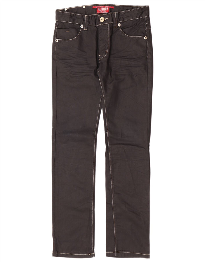 Damskie jeansy slim El Charro W28 L30 czarne