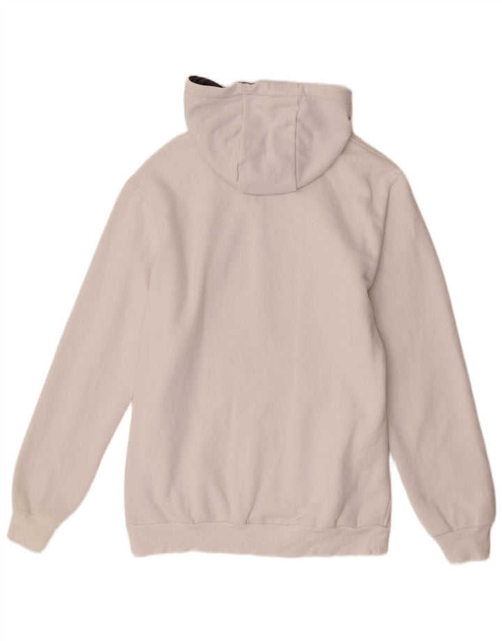 Męska bluza z kapturem Adidas Graphic o regularnym kroju, średnia biała bawełna