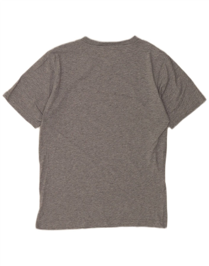 Męski T-shirt New Balance z grafiką, średni szary, nakrapiany