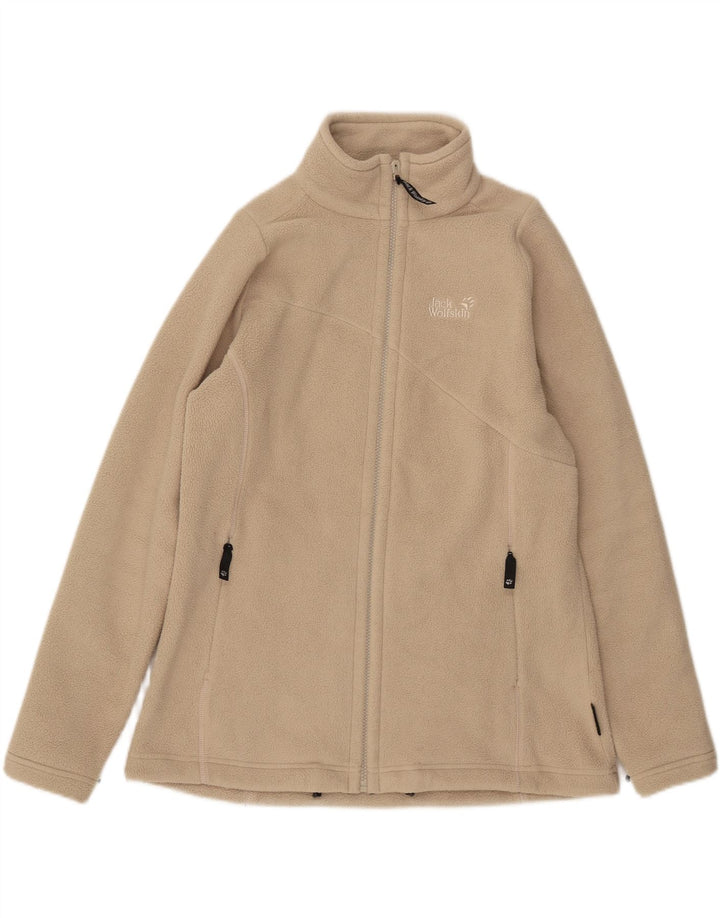 Damska kurtka polarowa Jack Wolfskin Graphic Liner UK 16, duża, beżowa
