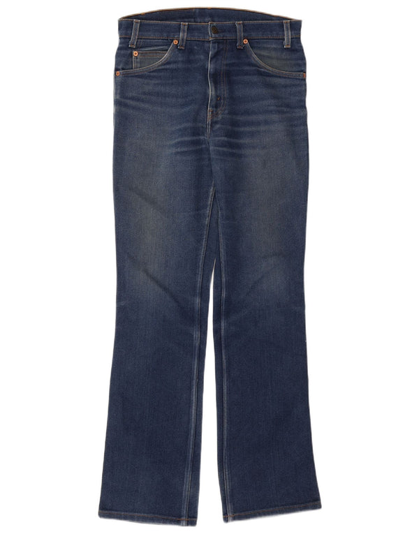 Męskie jeansy Bootcut LEVI'S 417 W33 L34 Niebieska bawełna
