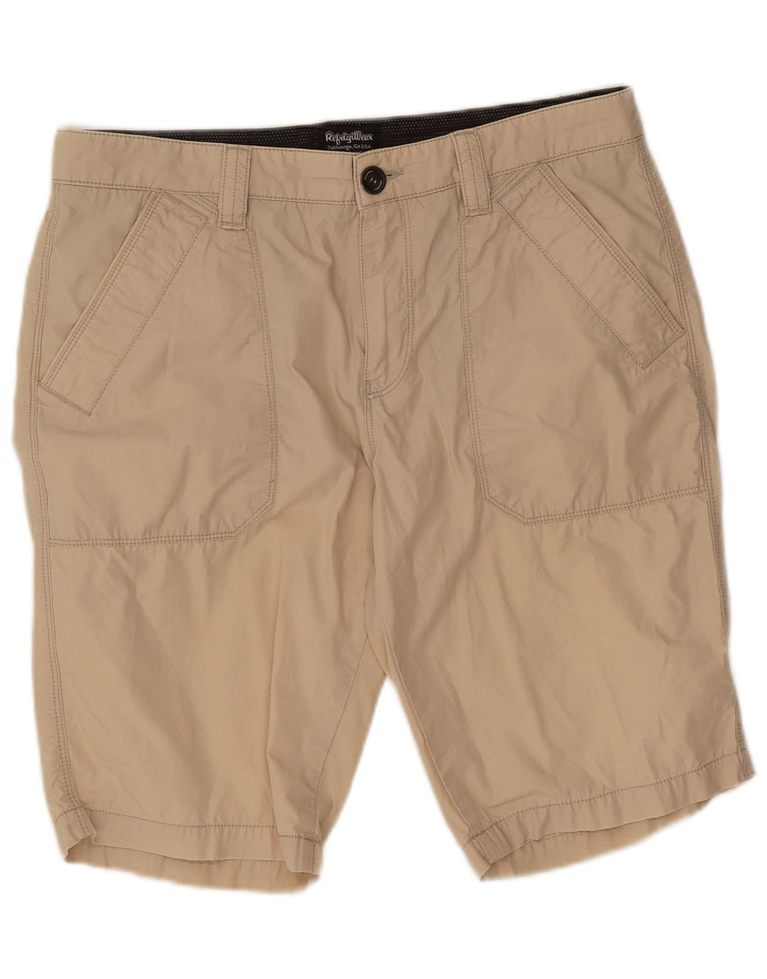 Męskie spodenki Chino Refrigiwear W34, duże, beżowe, bawełniane