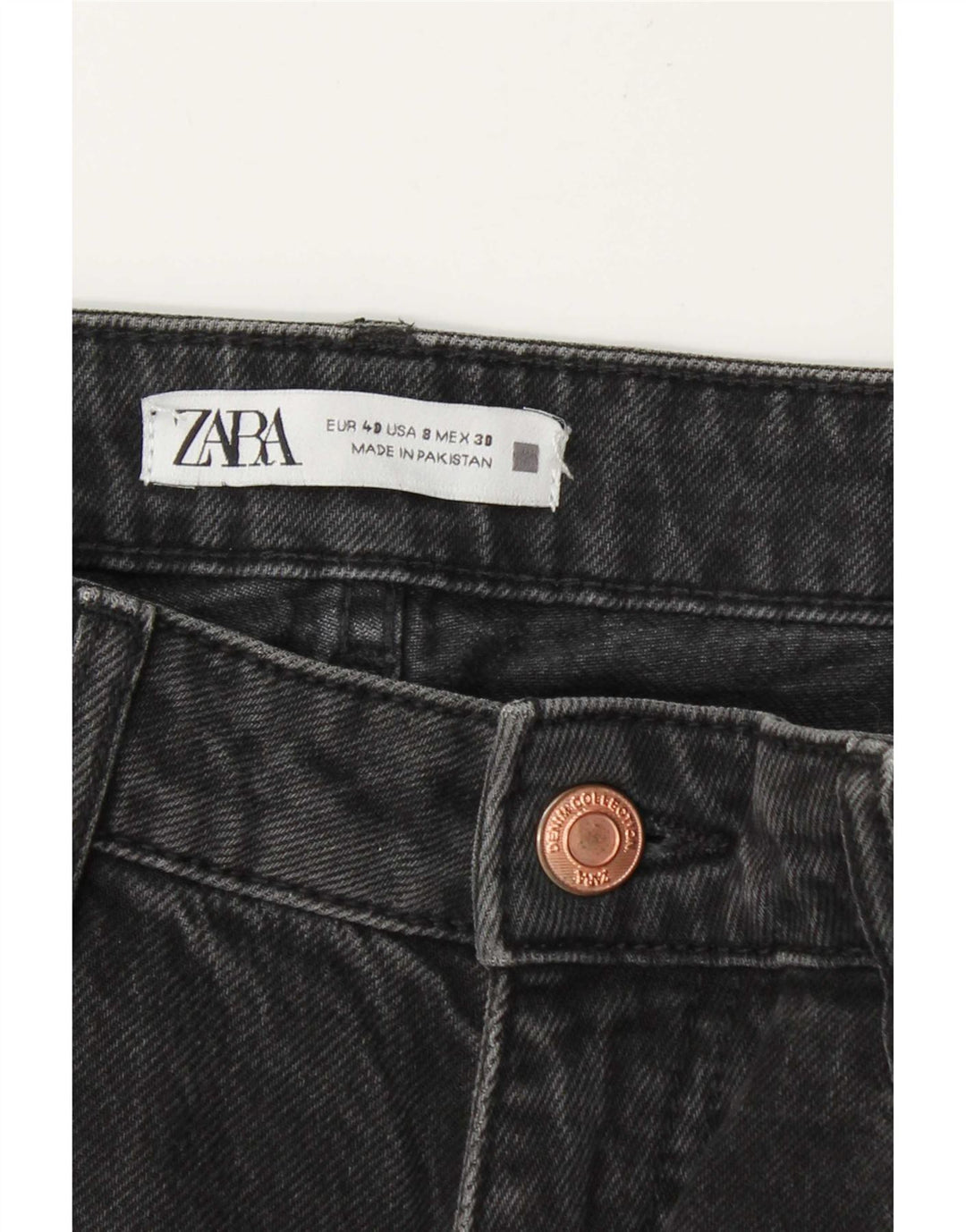 Damskie jeansy zwężane Zara EU 40 Medium W30 L28 Szare