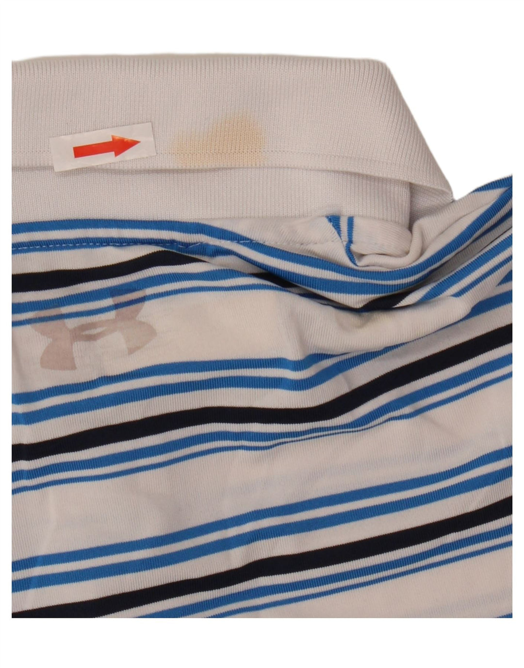 Męska koszulka polo Under Armour XL z poliestru w białe paski