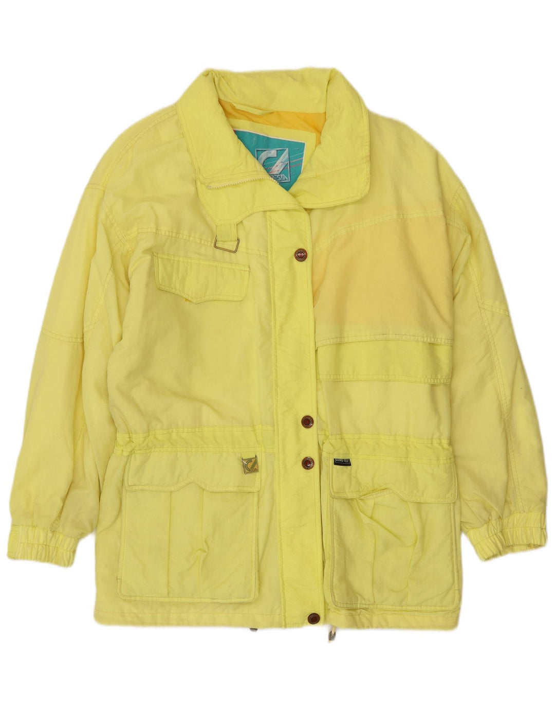 Damska kurtka gore-tex oversize CRESTA EU 44 XL, żółty poliamid