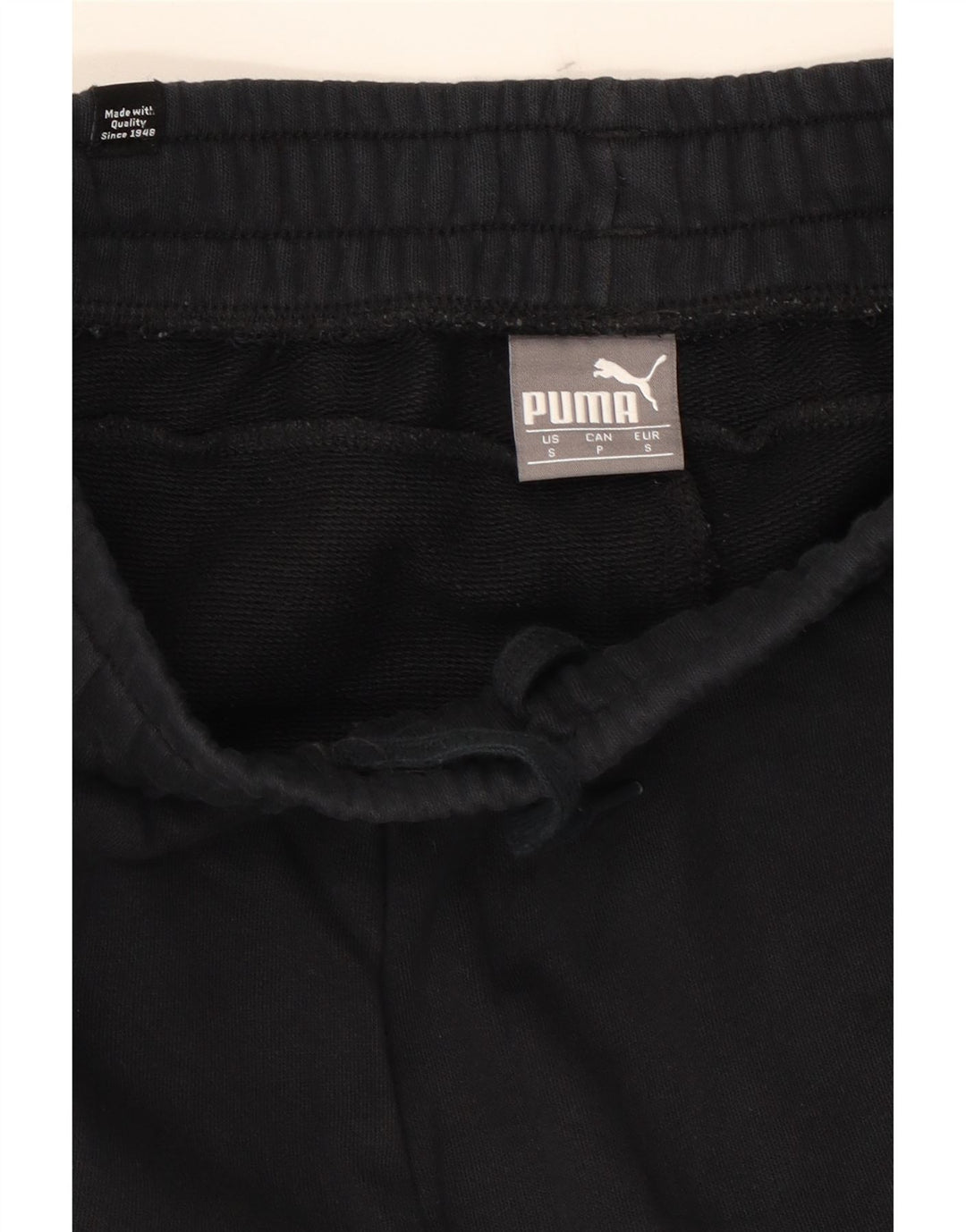 PUMA Mens Tracksuit Trousers Small  Black Cotton Vintage Puma and Second-Hand Puma from Messina Hembry 