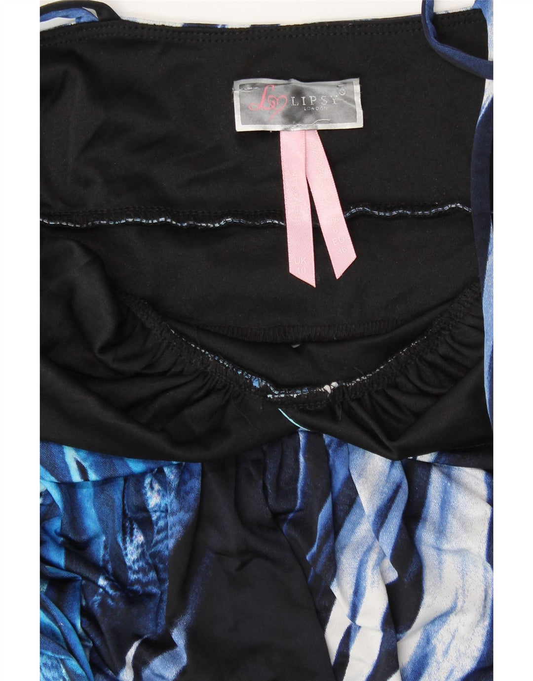 Damska sukienka maxi bez rękawów Lipsy UK 10, mała niebieska w kwiaty