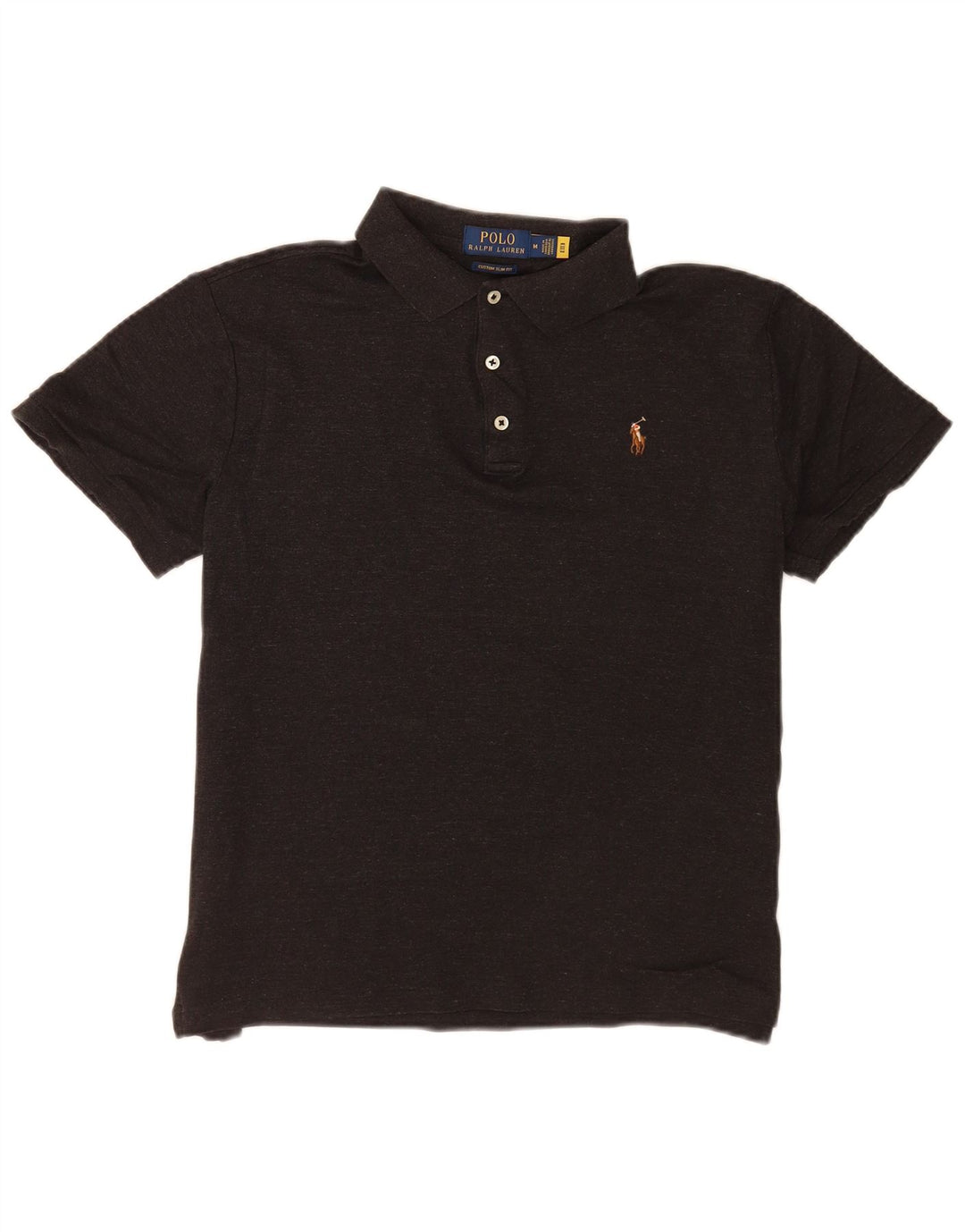 Koszula męska Polo Ralph Lauren Custom Slim Fit, średnioszara, bawełniana