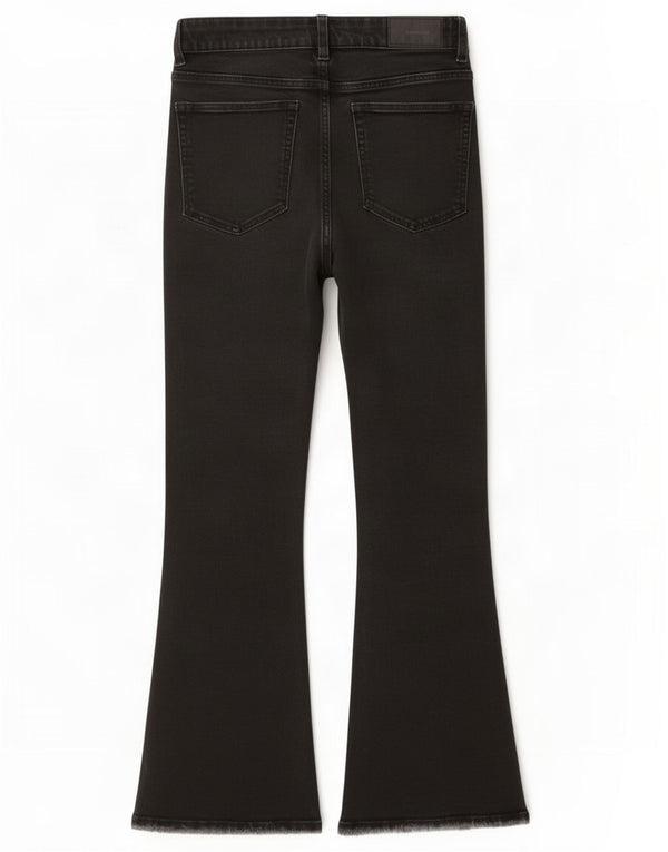 Damskie jeansy rozkloszowane Zara EU 36 XS W26 L26 czarne