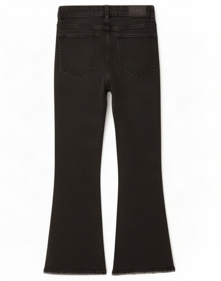 Damskie jeansy rozkloszowane Zara EU 36 XS W26 L26 czarne
