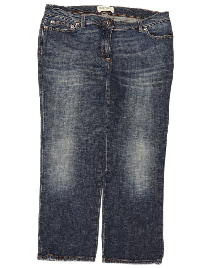 Dżinsy damskie Benetton W34 L25 niebieskie