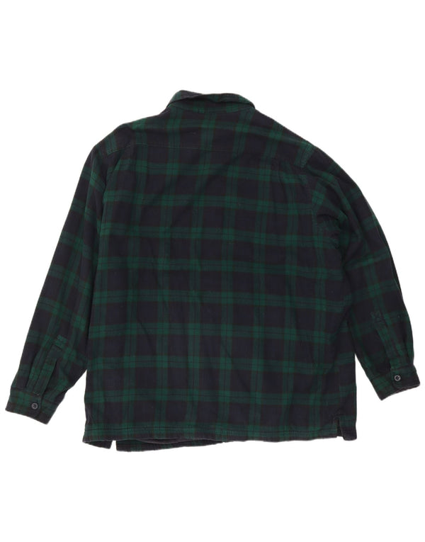 L.L.Bean Męska koszula flanelowa drwal XL w zieloną kratkę, bawełniana