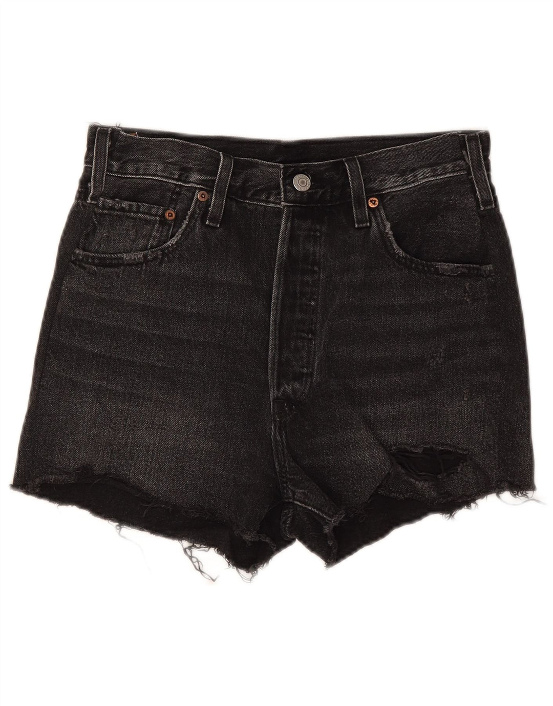 Damskie spodenki jeansowe Levi's 501 W28 Średnia czerń