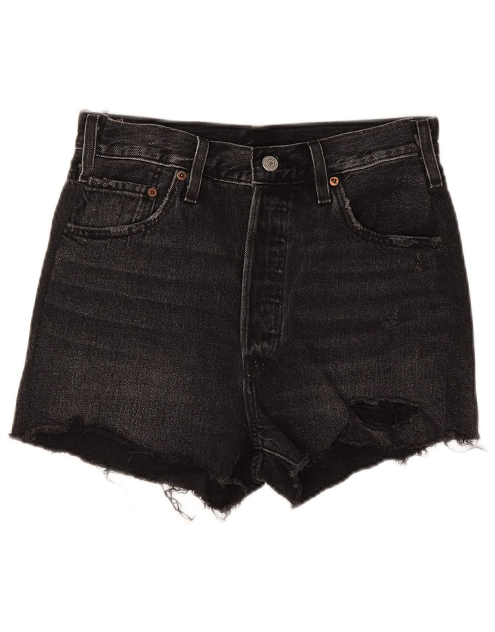 Damskie spodenki jeansowe Levi's 501 W28 Średnia czerń