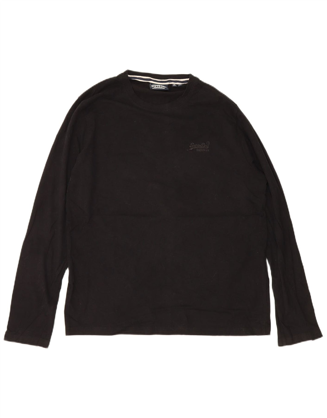 Męski top Superdry z długim rękawem 2XL, czarny, bawełniany