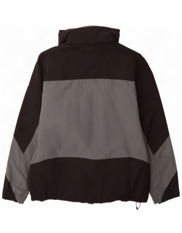 Męska kurtka przeciwdeszczowa Helly Hansen UK 38 Średni czarny nylon w blokach kolorystycznych