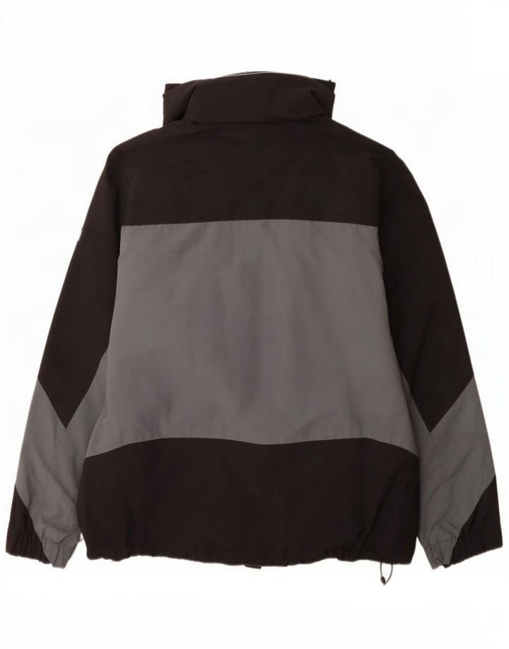 Męska kurtka przeciwdeszczowa Helly Hansen UK 38 Średni czarny nylon w blokach kolorystycznych