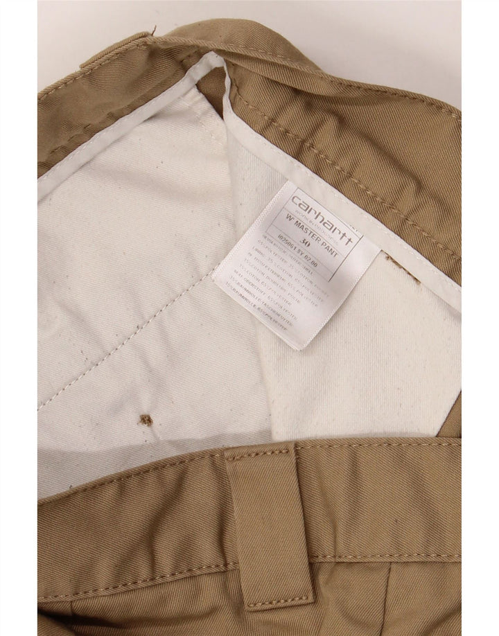 Męskie proste spodnie Chino Carhartt W30 L30 Beżowy poliester