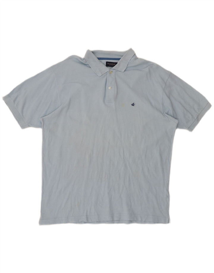 Męska koszulka polo BROOKSFIELD IT 56 XL, niebieska, bawełniana