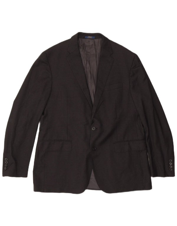 Męska marynarka zapinana na 2 guziki Polo Ralph Lauren UK 44 XL Szara wełna