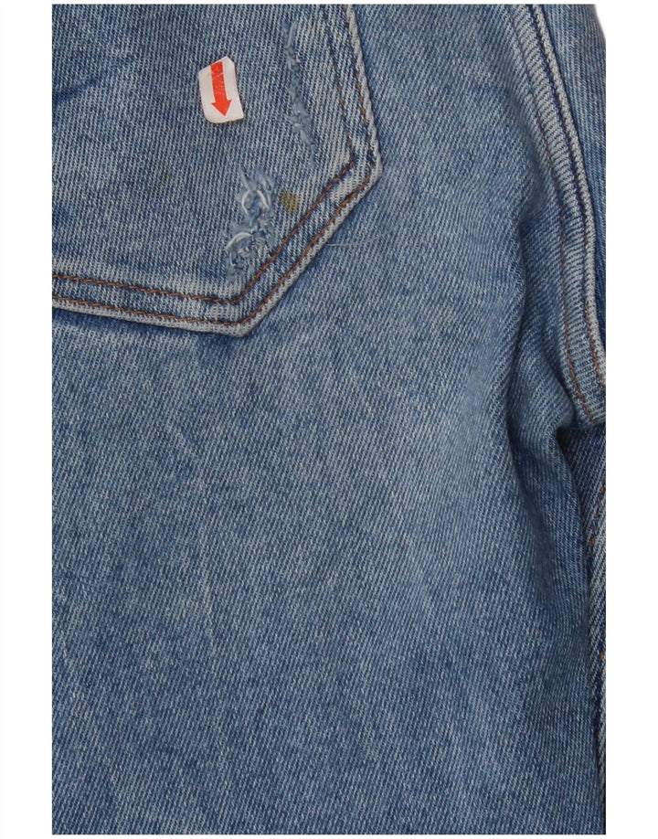 Damskie dżinsy rurki ZARA Crop Distressed EU 40 Medium W30 L26 Niebieskie, bawełniane