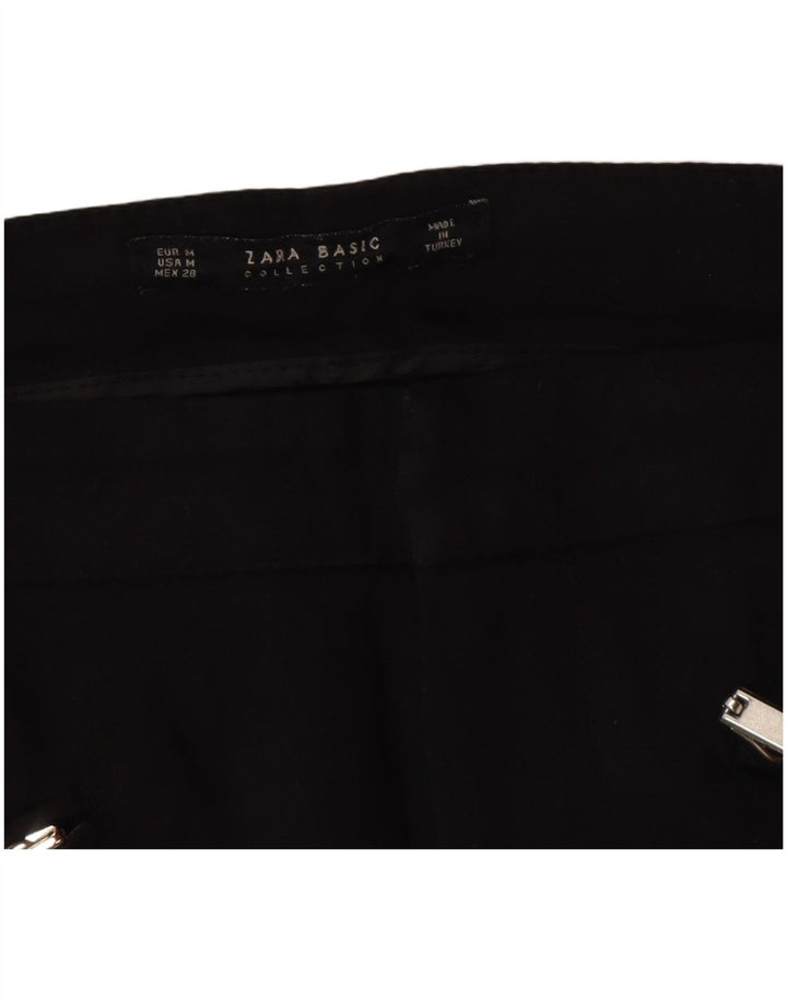 Spodnie damskie Zara Slim Casual, średnie W28 L28, czarne