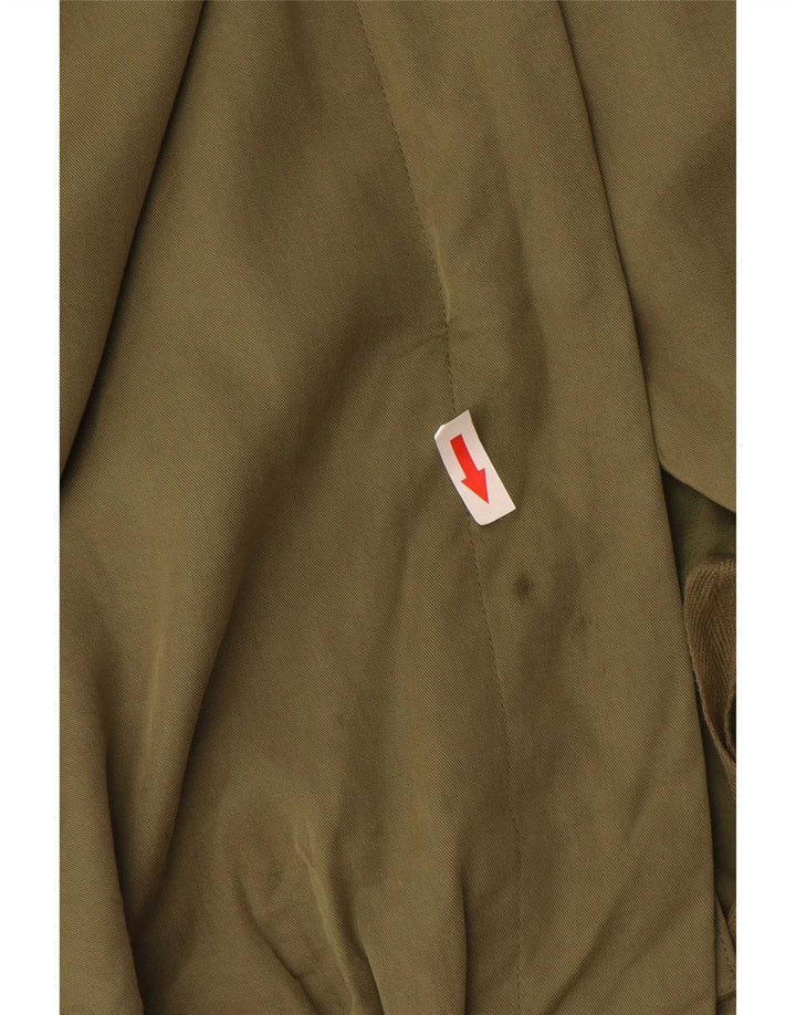 Damska kurtka parka z kapturem Marks & Spencer UK 16, duża, khaki, poliester