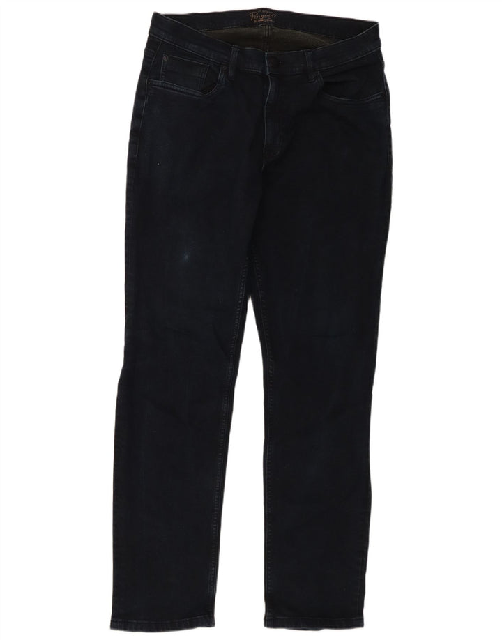 Męskie jeansy slim fit Penguin W34 L32 Granatowa bawełna