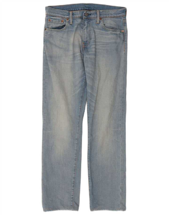 LEVI'S Mens 504 Straight Jeans W30 L32 Blue Cotton