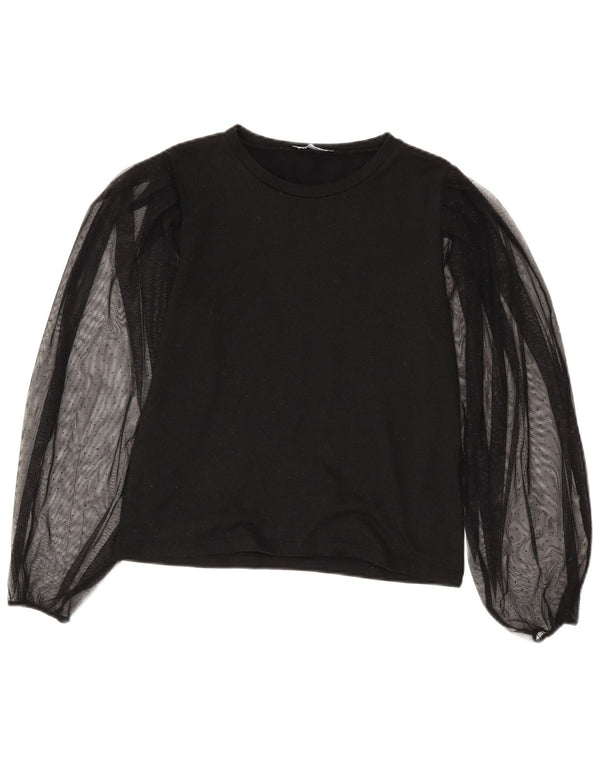 Damska bluzka z długim rękawem Zara Top UK 10 Small Black