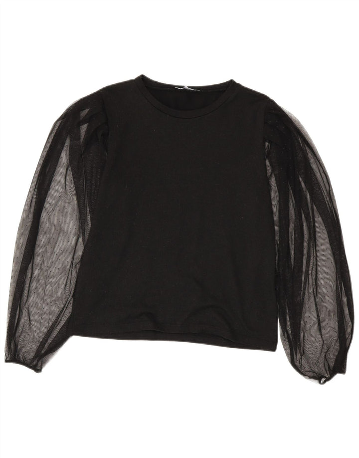 Damska bluzka z długim rękawem Zara Top UK 10 Small Black