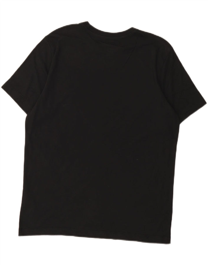 Męski T-shirt Nike Dri Fit z grafiką, średni czarny, bawełniany