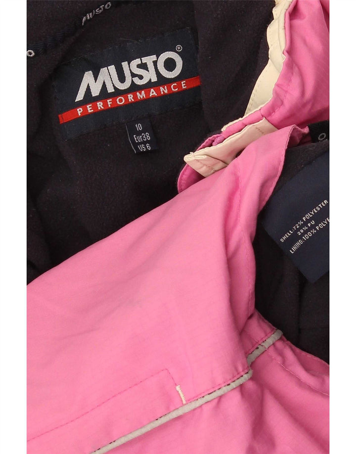 Damska, oversize'owa kurtka wiatrówka Musto UK 10, mała, różowa, poliester