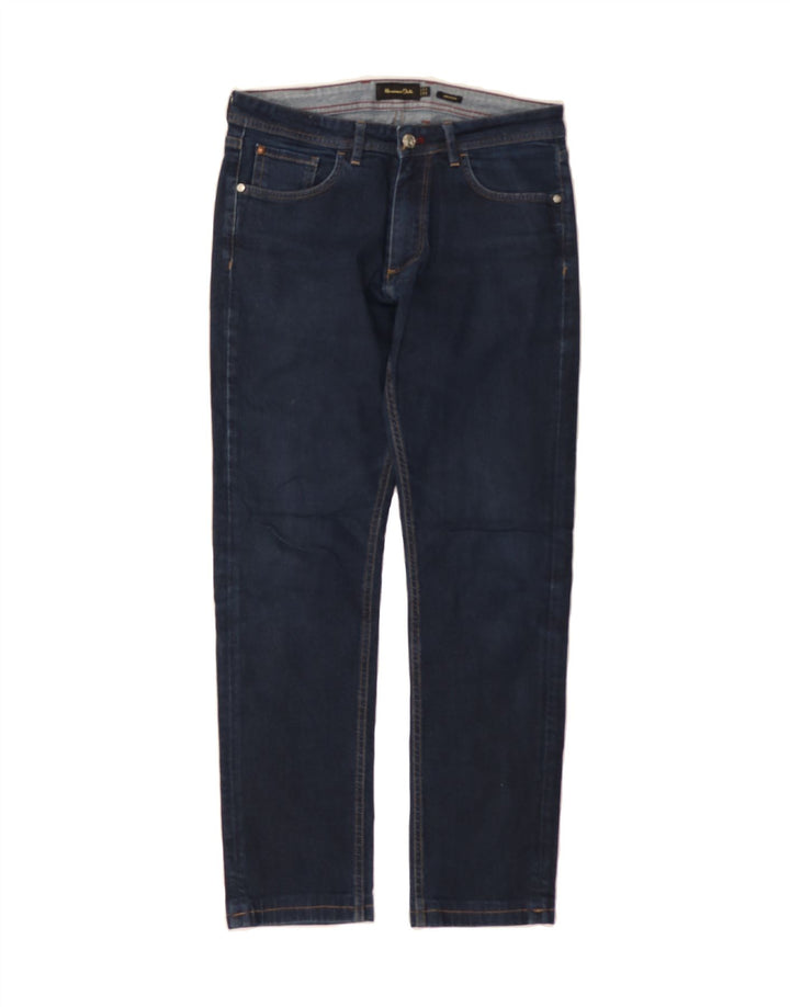 MASSIMO DUTTI Womens Slim Jeans EU 40 Medium W32 L28 Navy Blue Cotton Vintage Massimo Dutti and Second-Hand Massimo Dutti from Messina Hembry 