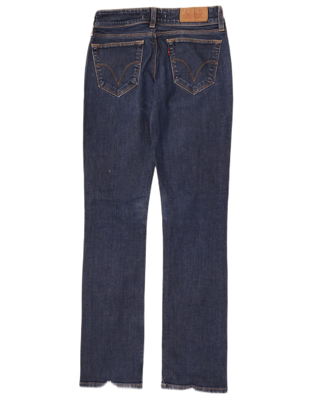 Damskie jeansy Levi's 470 Straight W28 L34 Niebieskie bawełniane