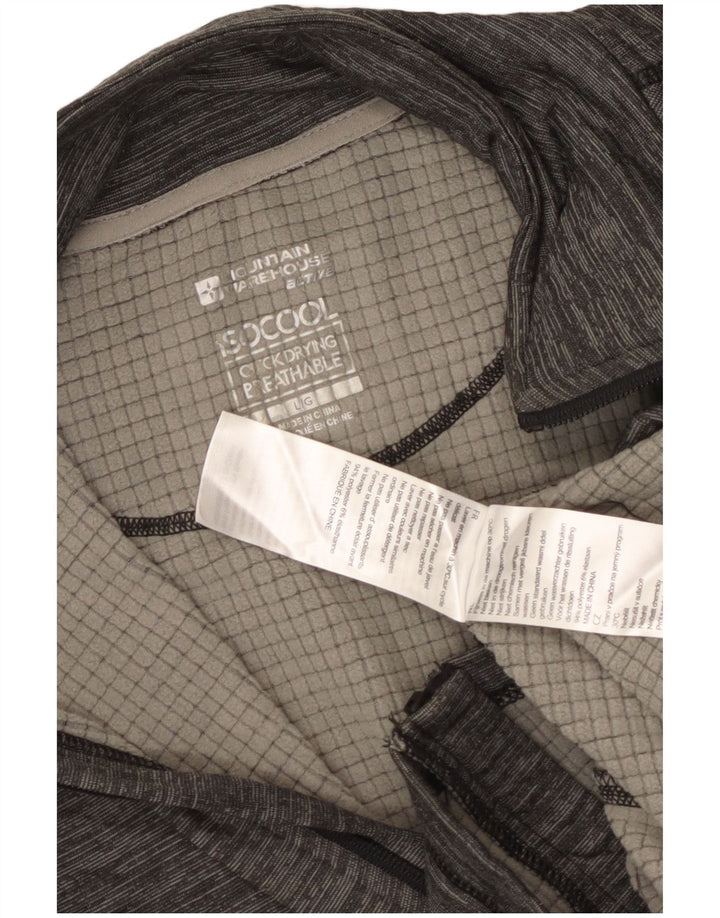 Męska kurtka dresowa Mountain Warehouse IsoCool, duża, szara, z poliestru