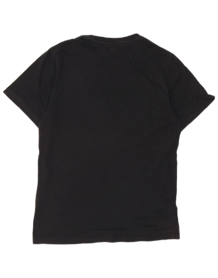 Męski T-shirt z grafiką Nike, mały, czarny, bawełniany