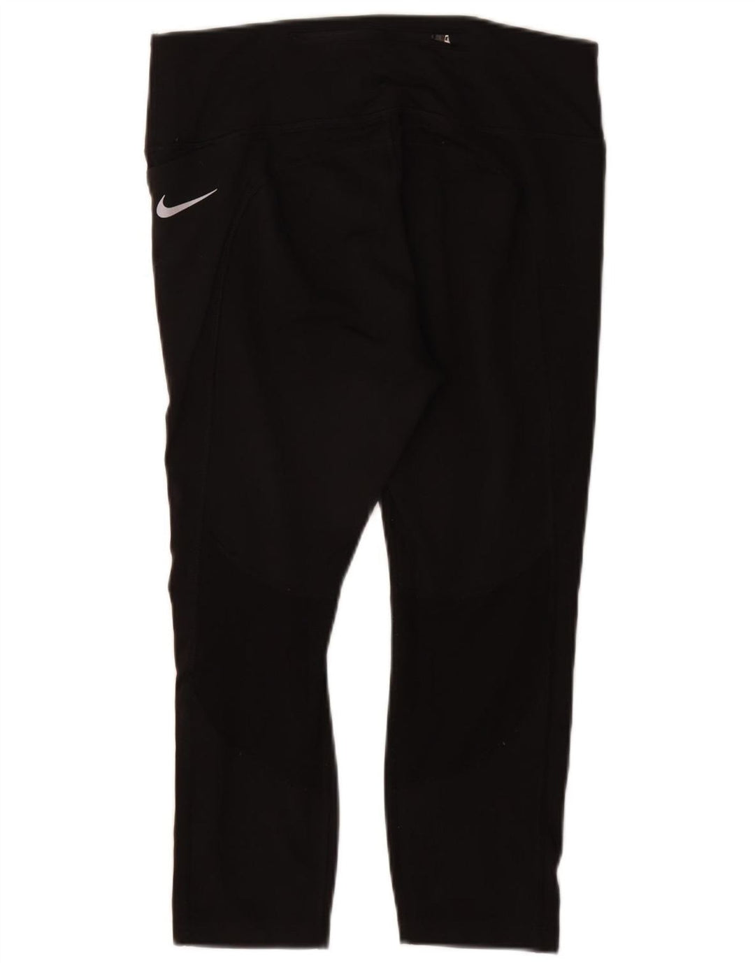 Damskie legginsy NIKE Dri Fit Capri UK 14, duże, czarne, poliestrowe